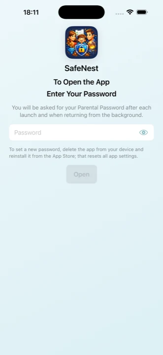 Parent passcode lock